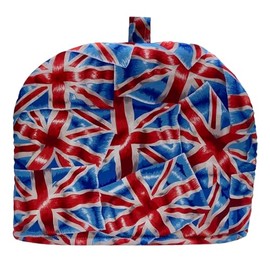 Handmade Union Jack Print red Blue Tea Cosy