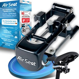 Air Seat Bicycle Saddle Suspension - Seat Post Spring-Loaded - The Original - Bicycle Saddle with Suspension Protects Spine - Bicycle Saddle Suspension 100% Comfort - Bicycle Accessories Spring-Loaded