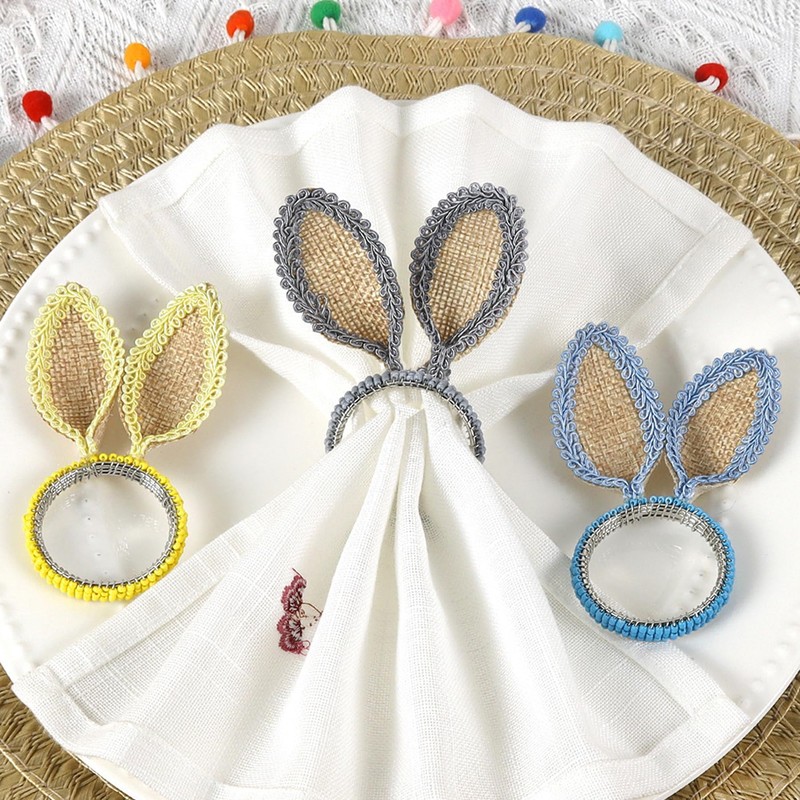Easter Napkin Rings - Easter Bunny Napkin Rings Set of