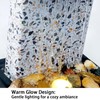 RWOORA Mini Tabletop Water Fountain with LED Light & Powerful
