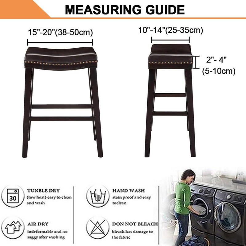 Bifaunvogel Bar Stool Cover Rectangle Set of 4 Printed Stretch