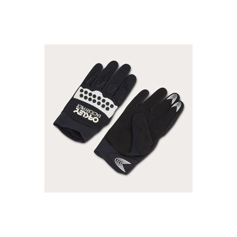 Oakley Mens Fos901324 Glove, Black/White, Small