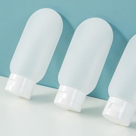 Portable 60ml Travel Cream Dispenser Tube Portable Shampoo Bottle 4ea
