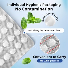 RAZOKO Orthodontic Wax for Braces Wax Dots 90 Individual Hygienic Packaging Dental Wax Mint