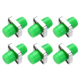 MECCANIXITY Fiber Optic Coupler FC/APC Square Single Mode Simplex Fiber Optical Cable Adapter Fiber Optic Connectors for Network Internet, 6 Pack