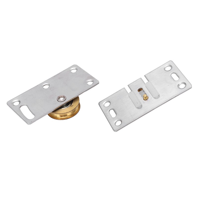 2 Sets Sliding Door Roller Brass Stainless Steel Pulley for