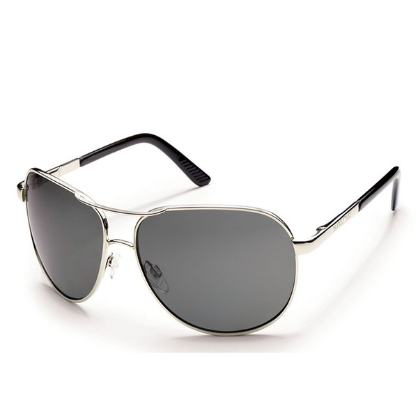 Suncloud Optics Aviator Sunglasses(Silver,Gray Polarized)