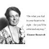 Eleanor Roosevelt " do what you feel"  Famous Quote 8 x 10 Photo Picture #v1