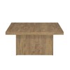 Simple Relax Square Engineered Wood Coffee Table, Mango