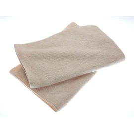 Imabari Brand Certified Organic Cotton Natural Face Towels, Set of 2, Organic Towels Choice for Environment and Skin Safety