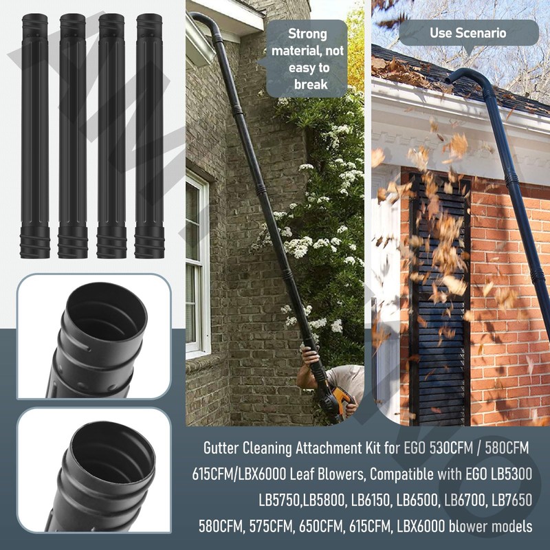 AMTHKNO AGC1000 Gutter Cleaning Attachment Kit/Leaf Blower Tools Mounting Bracket