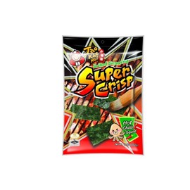 Super Crisp Grilled Seaweed (Hot Chili Squid Flavor) .84oz (Pack of 6)