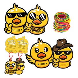 You've Been Ducked Card, Ducked Card, Duck Duck Tag Ducking Tags 50 Cards, Rubber Duck tag, with Round Hole and Rubber Bands