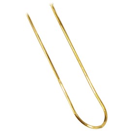 14k Gold Over 925 Sterling Silver 1mm Snake Chain Vermeil Necklace 20
