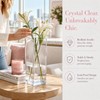 Acrylic Flower Vase, 25x10cm Square Minimalist Vase, Shatterproof Plastic Vases,