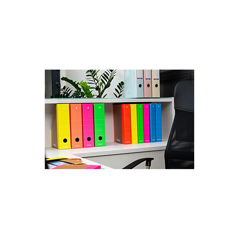 DONAU LIFE 2060001FSC-06 Folder with Elastic Band, Cardboard, Grammage 500