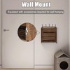 Wifi Box Charcoal Retro Wood Router Box and Modem Storage