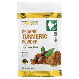 California Gold Nutrition Superfoods, Organic Turmeric Powder, 4 oz (114 g)