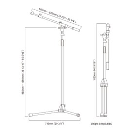 Tama Iron Works Tour MS456BK Microphone Stand