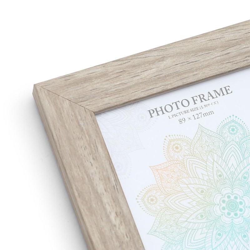 Hazy Beige Wood Large Size Front - Plastic Type Natural