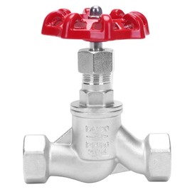 GOVALVE Shut Off Globe Valve - 3/4" NPT Female Thread Stainless Steel 304 Heavy Duty S Type Rotary Sluice Stop Valve