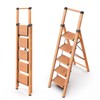 WOA WOA 5 Step Ladder, Ladders for Home, Anti-Slip Pedals,