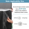 YellyHommy Clear Waterproof Plastic Snap in Shower Curtain Liner Replacement