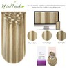 WindTouch Clip In Hair Extensions Human Hair Mixed Bleach Blonde