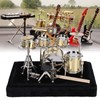 Fyearfly Miniature Drum Kit, Miniature Drum Decoration, Musical Instruments for