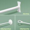 Naiture Neo-Angle Shower Curtain Rod Aluminum with Ceiling Support, 25"