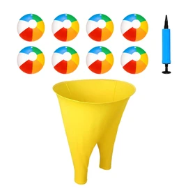 Granny Pants Yard Game for Adults and Kids 8+ - Fun Outdoor toss and Throw Game with a Target and 8 Balls, Perfect for barbecues, Gatherings, and Parties (1 Pair of Yellow Pants + 8 Balls + air Pump)