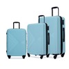 Travelhouse Hardshell Luggage Set,3 Piece Hardside Suitcases with Spinner Wheel,Lightweight