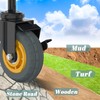 Lygoeege 2Packs Gate Wheel with Brake 4inch Gate Caster for