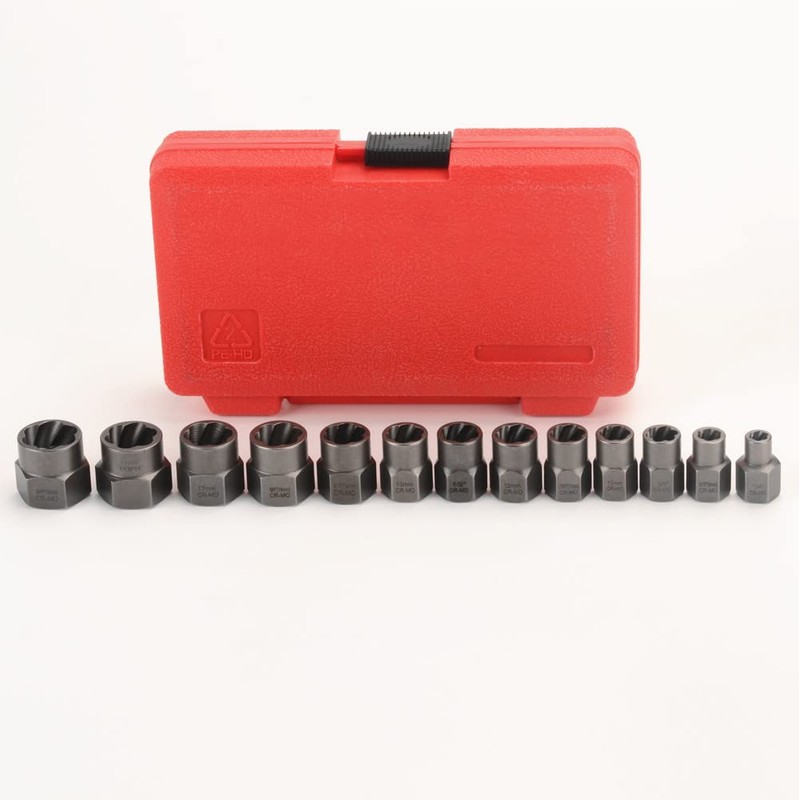Nut Twister 14 Piece Set, Nut Extraction Socket, Nut Socket