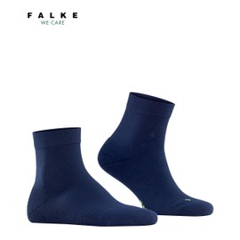 FALKE Unisex Cool Kick Socks Breathable Quick-Drying Functional Material Lightweight Padding Plush Sole Cooling Modern Quarter Length Flat Seam on Toe Sporty 1 Pair, Blue Navy 6120, 35-36