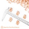 Mr. Fireglass 1/2-Inch Polygon Fire Glass for Fireplace Fire Pit