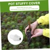 ORFOFE 2sets Outdoor Sturdy Plastic Decorative Flower Pot Lid Garden
