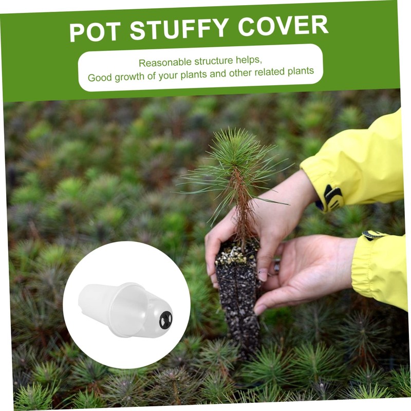 ORFOFE 2sets Outdoor Sturdy Plastic Decorative Flower Pot Lid Garden