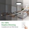 6PK 12 Inch Dimmable LED Flush Mount Ceiling Light,24W, 2520LM,