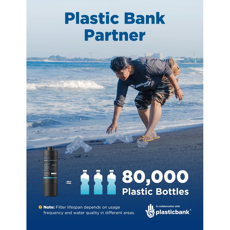 NOVETE Under Sink Water Filter, 1/4" Direct Connect, Update 3