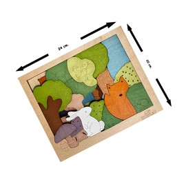 Woodlands Puzzle for Kids | 33 Piece Jigsaw Puzzle for Pre-School Kids | Learning and Educational Toy Gift for Boys & Girls 3 Years and Above
