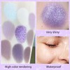 SUAKE Purple Eyeshadow Palette for Eye Makeup,High Pigmented Silver White