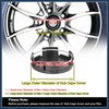 INFINAUTO 4 Pcs 62mm 4 Lugs Black Car Wheel Center