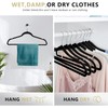 MOERKADA 50 Pack Ultra-Thin Plastic Clothes Hangers (17.7 Inch) -