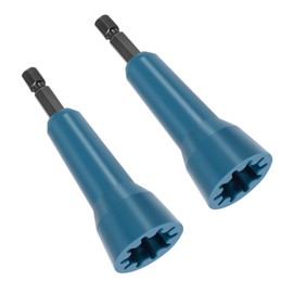 CosyCaya Pack of 2 Wire Turning Tool Wire Nut Twister Twist Wire Connector Socket Wire Twisting Spinner Wire Nut Driver, Wire Turning Tool with 1/4 Inch Chuck (Blue)