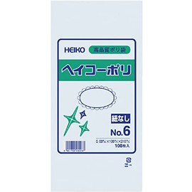 HEIKO 006610601 Poly Standard Bag 03 No.6 No String