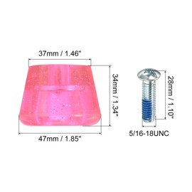 PATIKIL 2 Pairs of Roller Skates Toe Plugs Roller Skate Stopper Brake Stopper with Screwdriver 82A for Roller Skates Roller Skate Light Pink