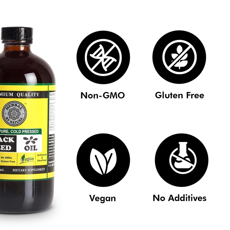 Pure Black Seed Oil - 100% Pure Nigella Sativa -