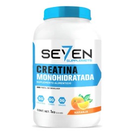 Suplemento Creatina Monohidratada Seven 1 Kg 200 Servicios