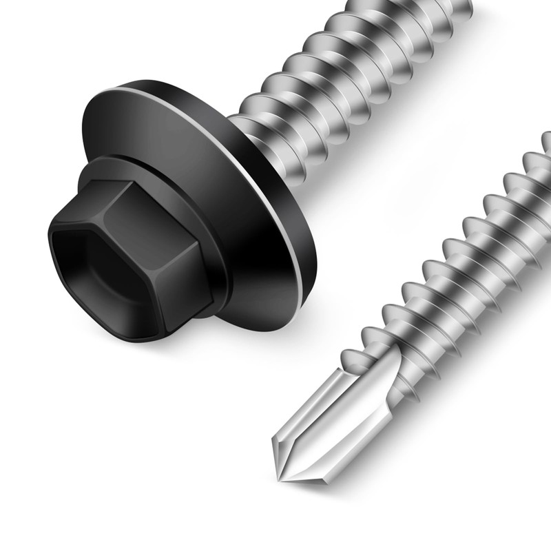 Etauwe #10 x 1-1/2" Zinc Plated Steel Self Drilling Roofing